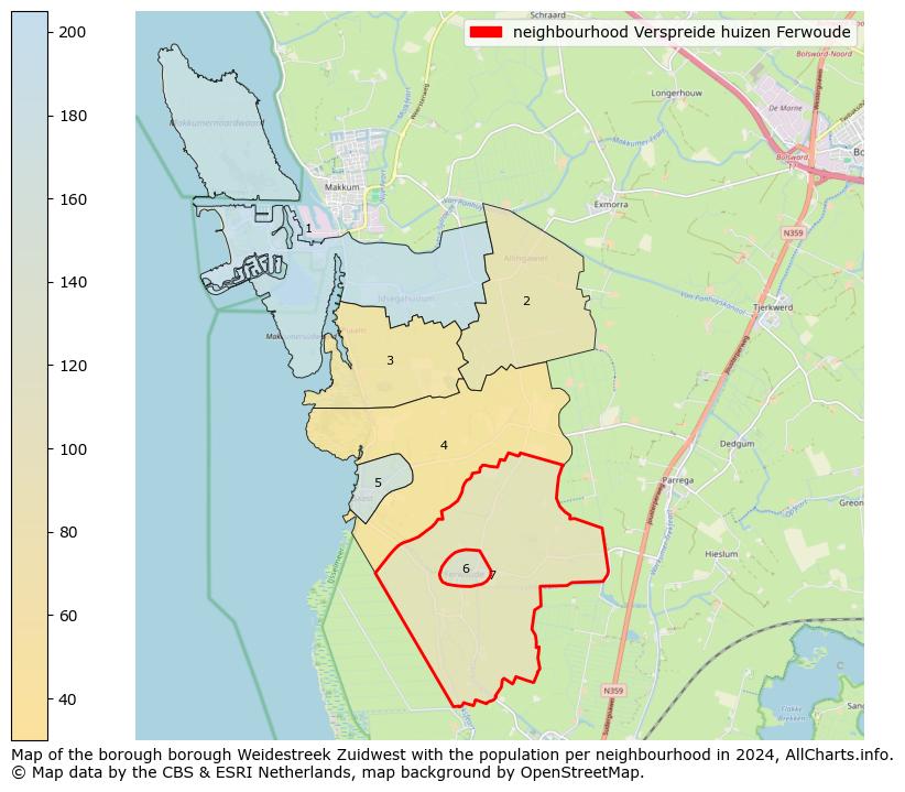 Image of the neighbourhood Verspreide huizen Ferwoude at the map. This image is used as introduction to this page. This page shows a lot of information about the population in the neighbourhood Verspreide huizen Ferwoude (such as the distribution by age groups of the residents, the composition of households, whether inhabitants are natives or Dutch with an immigration background, data about the houses (numbers, types, price development, use, type of property, ...) and more (car ownership, energy consumption, ...) based on open data from the Dutch Central Bureau of Statistics and various other sources!