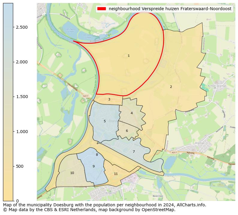 Image of the neighbourhood Verspreide huizen Fraterswaard-Noordoost at the map. This image is used as introduction to this page. This page shows a lot of information about the population in the neighbourhood Verspreide huizen Fraterswaard-Noordoost (such as the distribution by age groups of the residents, the composition of households, whether inhabitants are natives or Dutch with an immigration background, data about the houses (numbers, types, price development, use, type of property, ...) and more (car ownership, energy consumption, ...) based on open data from the Dutch Central Bureau of Statistics and various other sources!