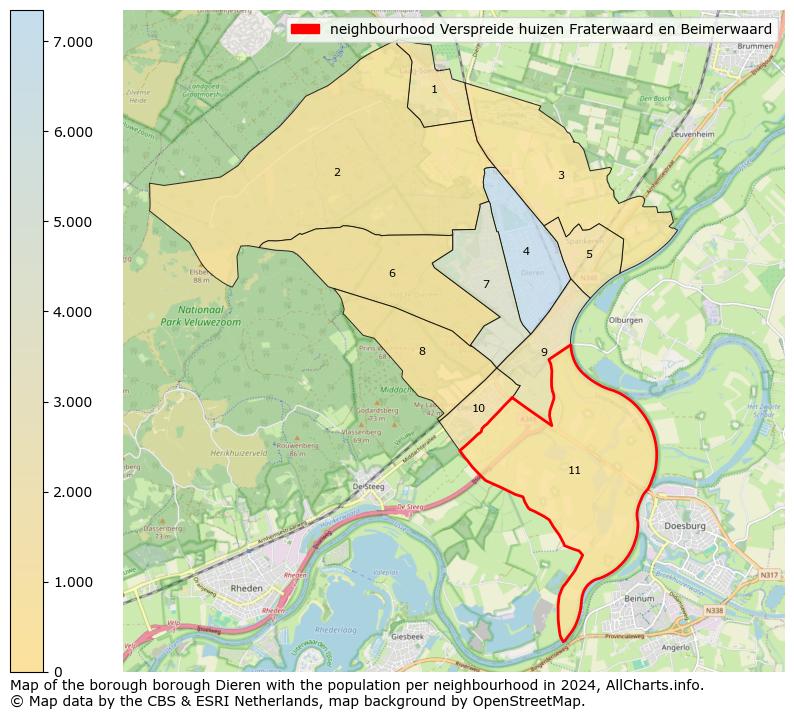 Image of the neighbourhood Verspreide huizen Fraterwaard en Beimerwaard at the map. This image is used as introduction to this page. This page shows a lot of information about the population in the neighbourhood Verspreide huizen Fraterwaard en Beimerwaard (such as the distribution by age groups of the residents, the composition of households, whether inhabitants are natives or Dutch with an immigration background, data about the houses (numbers, types, price development, use, type of property, ...) and more (car ownership, energy consumption, ...) based on open data from the Dutch Central Bureau of Statistics and various other sources!