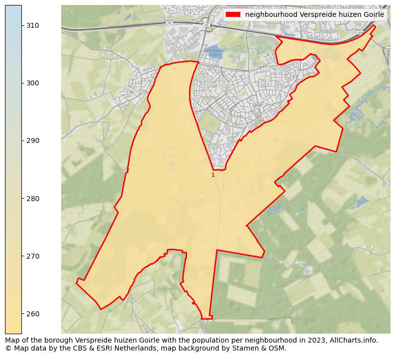 Map of the borough Verspreide huizen Goirle with the population per neighbourhood in 2023. This page shows a lot of information about residents (such as the distribution by age groups, family composition, gender, native or Dutch with an immigration background, ...), homes (numbers, types, price development, use, type of property, ...) and more (car ownership, energy consumption, ...) based on open data from the Dutch Central Bureau of Statistics and various other sources!