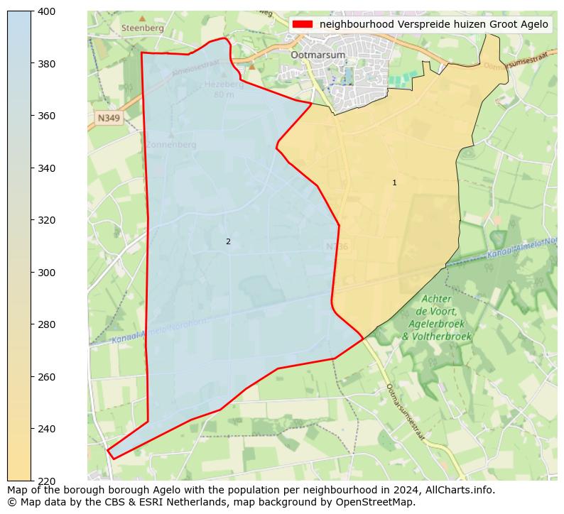 Image of the neighbourhood Verspreide huizen Groot Agelo at the map. This image is used as introduction to this page. This page shows a lot of information about the population in the neighbourhood Verspreide huizen Groot Agelo (such as the distribution by age groups of the residents, the composition of households, whether inhabitants are natives or Dutch with an immigration background, data about the houses (numbers, types, price development, use, type of property, ...) and more (car ownership, energy consumption, ...) based on open data from the Dutch Central Bureau of Statistics and various other sources!