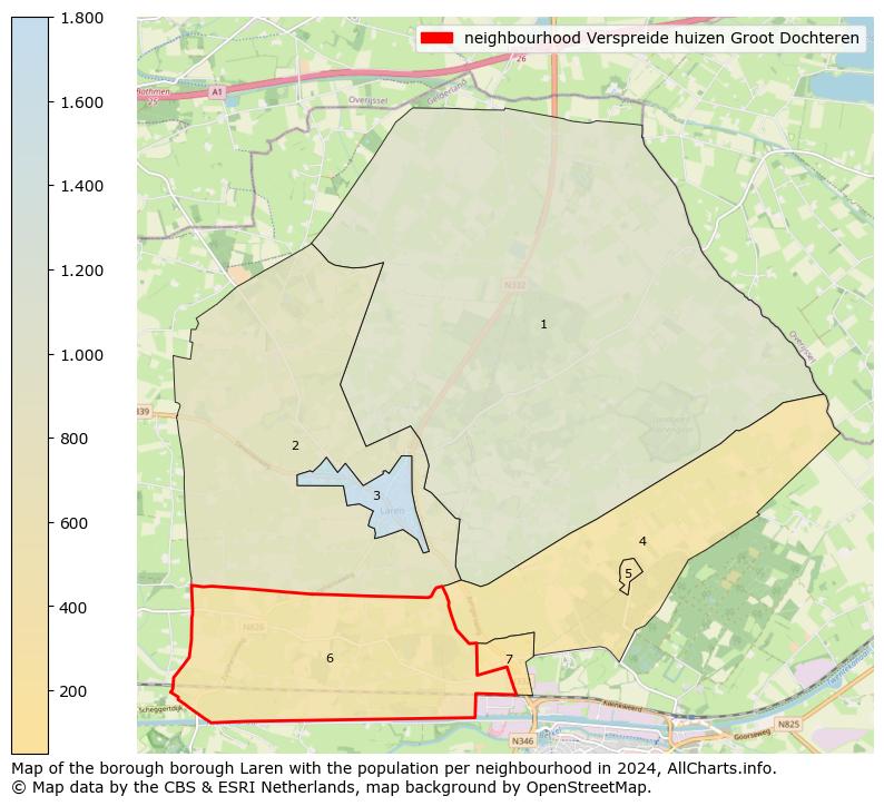 Image of the neighbourhood Verspreide huizen Groot Dochteren at the map. This image is used as introduction to this page. This page shows a lot of information about the population in the neighbourhood Verspreide huizen Groot Dochteren (such as the distribution by age groups of the residents, the composition of households, whether inhabitants are natives or Dutch with an immigration background, data about the houses (numbers, types, price development, use, type of property, ...) and more (car ownership, energy consumption, ...) based on open data from the Dutch Central Bureau of Statistics and various other sources!