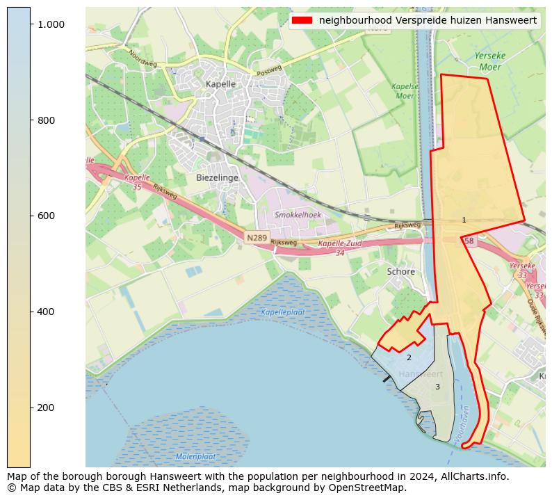 Image of the neighbourhood Verspreide huizen Hansweert at the map. This image is used as introduction to this page. This page shows a lot of information about the population in the neighbourhood Verspreide huizen Hansweert (such as the distribution by age groups of the residents, the composition of households, whether inhabitants are natives or Dutch with an immigration background, data about the houses (numbers, types, price development, use, type of property, ...) and more (car ownership, energy consumption, ...) based on open data from the Dutch Central Bureau of Statistics and various other sources!