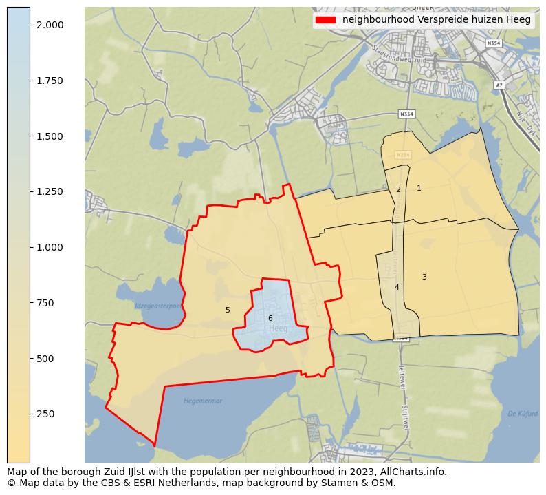 Map of the borough Zuid IJlst with the population per neighbourhood in 2023. This page shows a lot of information about residents (such as the distribution by age groups, family composition, gender, native or Dutch with an immigration background, ...), homes (numbers, types, price development, use, type of property, ...) and more (car ownership, energy consumption, ...) based on open data from the Dutch Central Bureau of Statistics and various other sources!