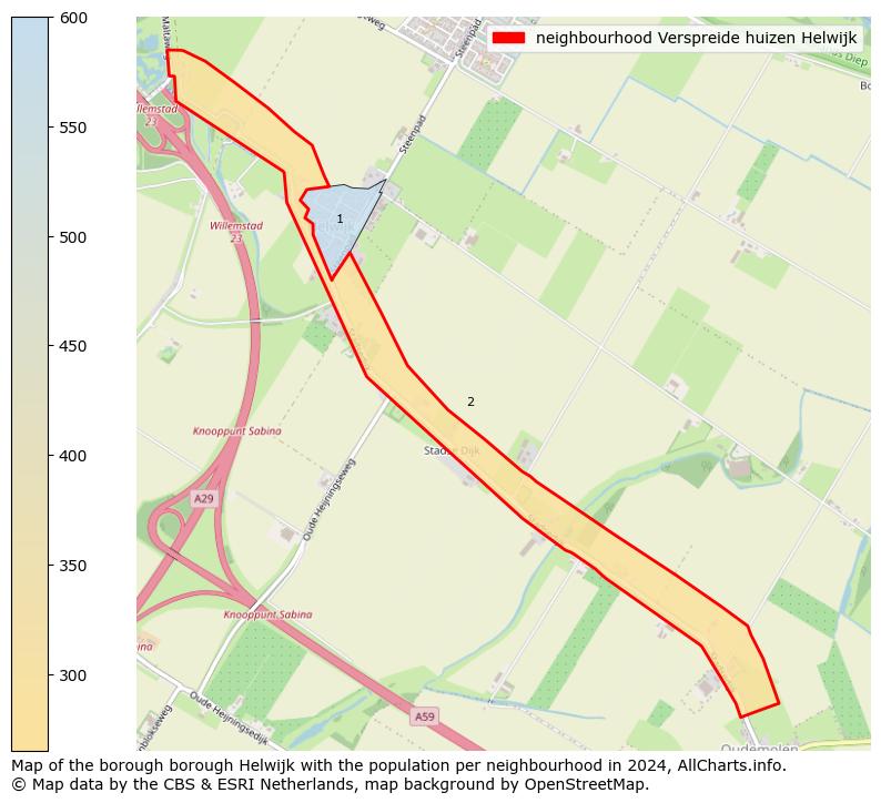 Image of the neighbourhood Verspreide huizen Helwijk at the map. This image is used as introduction to this page. This page shows a lot of information about the population in the neighbourhood Verspreide huizen Helwijk (such as the distribution by age groups of the residents, the composition of households, whether inhabitants are natives or Dutch with an immigration background, data about the houses (numbers, types, price development, use, type of property, ...) and more (car ownership, energy consumption, ...) based on open data from the Dutch Central Bureau of Statistics and various other sources!