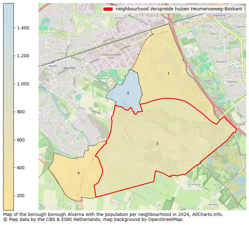 Image of the neighbourhood Verspreide huizen Heumenseweg-Boskant at the map. This image is used as introduction to this page. This page shows a lot of information about the population in the neighbourhood Verspreide huizen Heumenseweg-Boskant (such as the distribution by age groups of the residents, the composition of households, whether inhabitants are natives or Dutch with an immigration background, data about the houses (numbers, types, price development, use, type of property, ...) and more (car ownership, energy consumption, ...) based on open data from the Dutch Central Bureau of Statistics and various other sources!