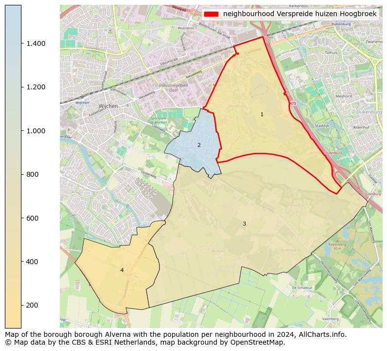 Image of the neighbourhood Verspreide huizen Hoogbroek at the map. This image is used as introduction to this page. This page shows a lot of information about the population in the neighbourhood Verspreide huizen Hoogbroek (such as the distribution by age groups of the residents, the composition of households, whether inhabitants are natives or Dutch with an immigration background, data about the houses (numbers, types, price development, use, type of property, ...) and more (car ownership, energy consumption, ...) based on open data from the Dutch Central Bureau of Statistics and various other sources!