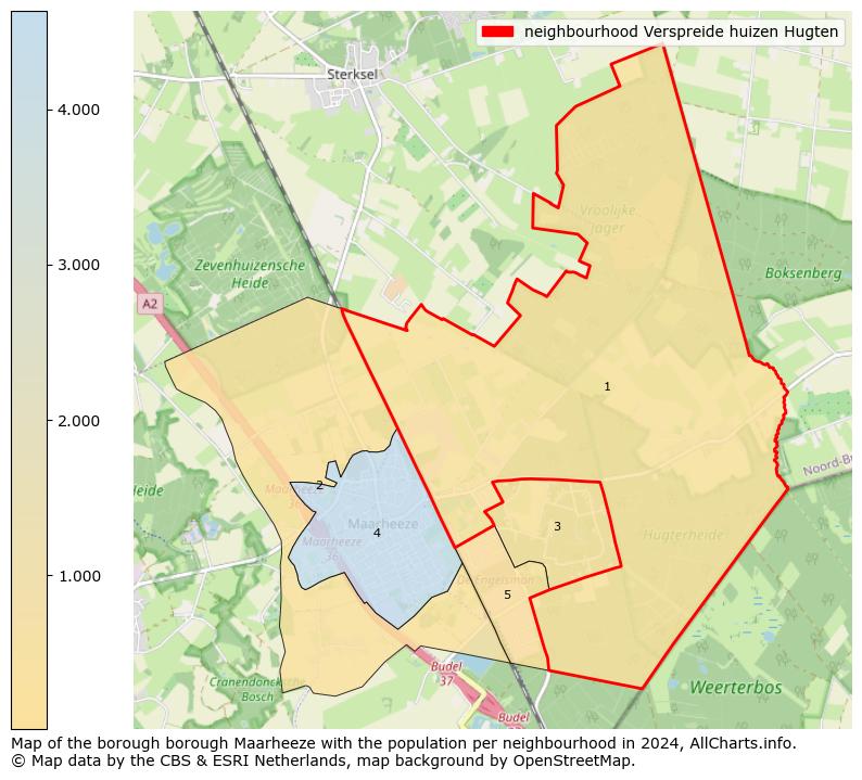 Image of the neighbourhood Verspreide huizen Hugten at the map. This image is used as introduction to this page. This page shows a lot of information about the population in the neighbourhood Verspreide huizen Hugten (such as the distribution by age groups of the residents, the composition of households, whether inhabitants are natives or Dutch with an immigration background, data about the houses (numbers, types, price development, use, type of property, ...) and more (car ownership, energy consumption, ...) based on open data from the Dutch Central Bureau of Statistics and various other sources!