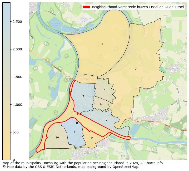 Image of the neighbourhood Verspreide huizen IJssel en Oude IJssel at the map. This image is used as introduction to this page. This page shows a lot of information about the population in the neighbourhood Verspreide huizen IJssel en Oude IJssel (such as the distribution by age groups of the residents, the composition of households, whether inhabitants are natives or Dutch with an immigration background, data about the houses (numbers, types, price development, use, type of property, ...) and more (car ownership, energy consumption, ...) based on open data from the Dutch Central Bureau of Statistics and various other sources!