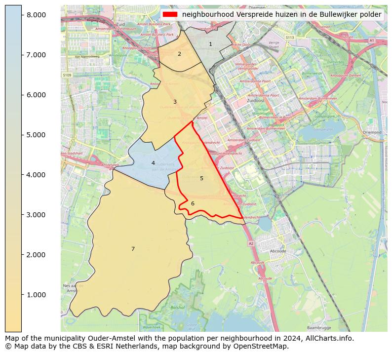 Image of the neighbourhood Verspreide huizen in de Bullewijker polder at the map. This image is used as introduction to this page. This page shows a lot of information about the population in the neighbourhood Verspreide huizen in de Bullewijker polder (such as the distribution by age groups of the residents, the composition of households, whether inhabitants are natives or Dutch with an immigration background, data about the houses (numbers, types, price development, use, type of property, ...) and more (car ownership, energy consumption, ...) based on open data from the Dutch Central Bureau of Statistics and various other sources!