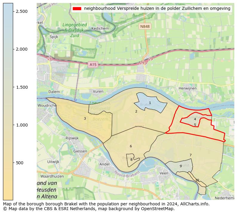 Image of the neighbourhood Verspreide huizen in de polder Zuilichem en omgeving at the map. This image is used as introduction to this page. This page shows a lot of information about the population in the neighbourhood Verspreide huizen in de polder Zuilichem en omgeving (such as the distribution by age groups of the residents, the composition of households, whether inhabitants are natives or Dutch with an immigration background, data about the houses (numbers, types, price development, use, type of property, ...) and more (car ownership, energy consumption, ...) based on open data from the Dutch Central Bureau of Statistics and various other sources!