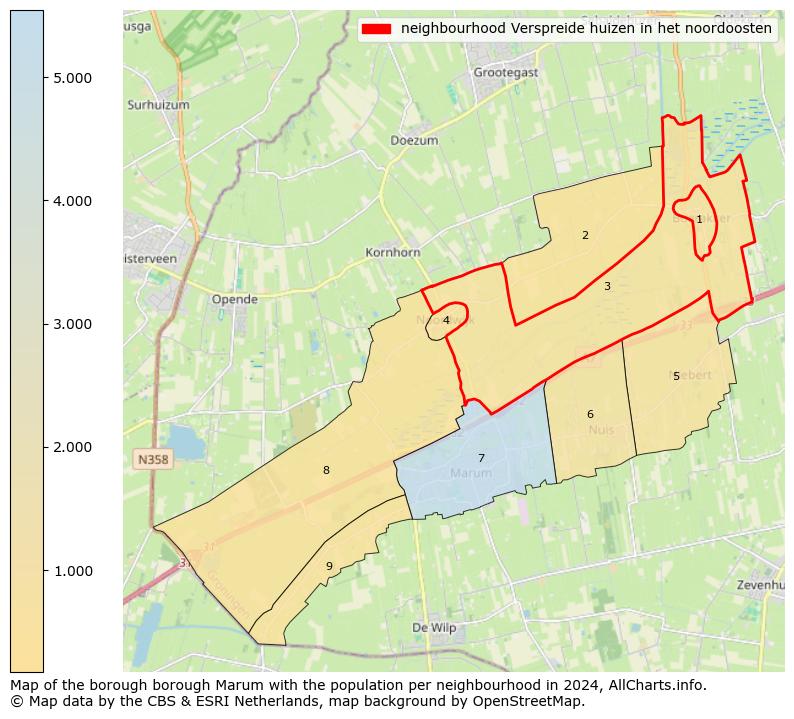 Image of the neighbourhood Verspreide huizen in het noordoosten at the map. This image is used as introduction to this page. This page shows a lot of information about the population in the neighbourhood Verspreide huizen in het noordoosten (such as the distribution by age groups of the residents, the composition of households, whether inhabitants are natives or Dutch with an immigration background, data about the houses (numbers, types, price development, use, type of property, ...) and more (car ownership, energy consumption, ...) based on open data from the Dutch Central Bureau of Statistics and various other sources!