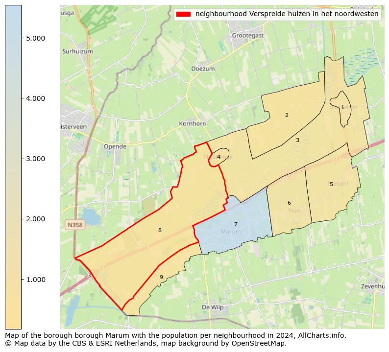 Image of the neighbourhood Verspreide huizen in het noordwesten at the map. This image is used as introduction to this page. This page shows a lot of information about the population in the neighbourhood Verspreide huizen in het noordwesten (such as the distribution by age groups of the residents, the composition of households, whether inhabitants are natives or Dutch with an immigration background, data about the houses (numbers, types, price development, use, type of property, ...) and more (car ownership, energy consumption, ...) based on open data from the Dutch Central Bureau of Statistics and various other sources!