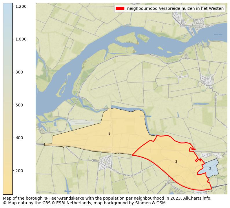 Map of the borough ’s-Heer-Arendskerke with the population per neighbourhood in 2023. This page shows a lot of information about residents (such as the distribution by age groups, family composition, gender, native or Dutch with an immigration background, ...), homes (numbers, types, price development, use, type of property, ...) and more (car ownership, energy consumption, ...) based on open data from the Dutch Central Bureau of Statistics and various other sources!