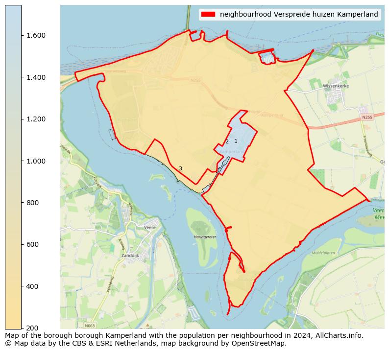 Image of the neighbourhood Verspreide huizen Kamperland at the map. This image is used as introduction to this page. This page shows a lot of information about the population in the neighbourhood Verspreide huizen Kamperland (such as the distribution by age groups of the residents, the composition of households, whether inhabitants are natives or Dutch with an immigration background, data about the houses (numbers, types, price development, use, type of property, ...) and more (car ownership, energy consumption, ...) based on open data from the Dutch Central Bureau of Statistics and various other sources!