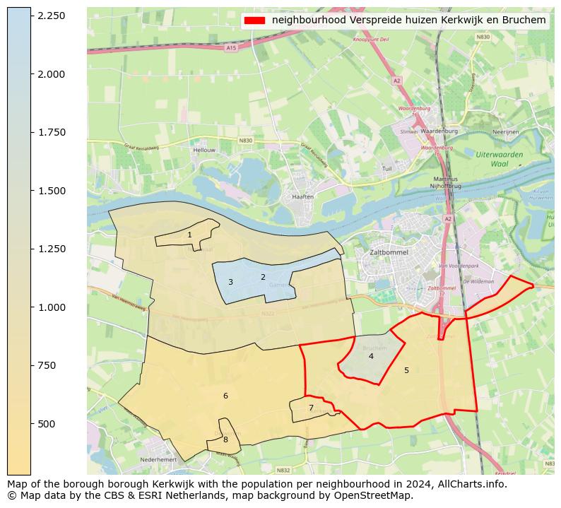 Image of the neighbourhood Verspreide huizen Kerkwijk en Bruchem at the map. This image is used as introduction to this page. This page shows a lot of information about the population in the neighbourhood Verspreide huizen Kerkwijk en Bruchem (such as the distribution by age groups of the residents, the composition of households, whether inhabitants are natives or Dutch with an immigration background, data about the houses (numbers, types, price development, use, type of property, ...) and more (car ownership, energy consumption, ...) based on open data from the Dutch Central Bureau of Statistics and various other sources!