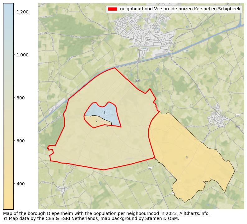 Map of the borough Diepenheim with the population per neighbourhood in 2023. This page shows a lot of information about residents (such as the distribution by age groups, family composition, gender, native or Dutch with an immigration background, ...), homes (numbers, types, price development, use, type of property, ...) and more (car ownership, energy consumption, ...) based on open data from the Dutch Central Bureau of Statistics and various other sources!