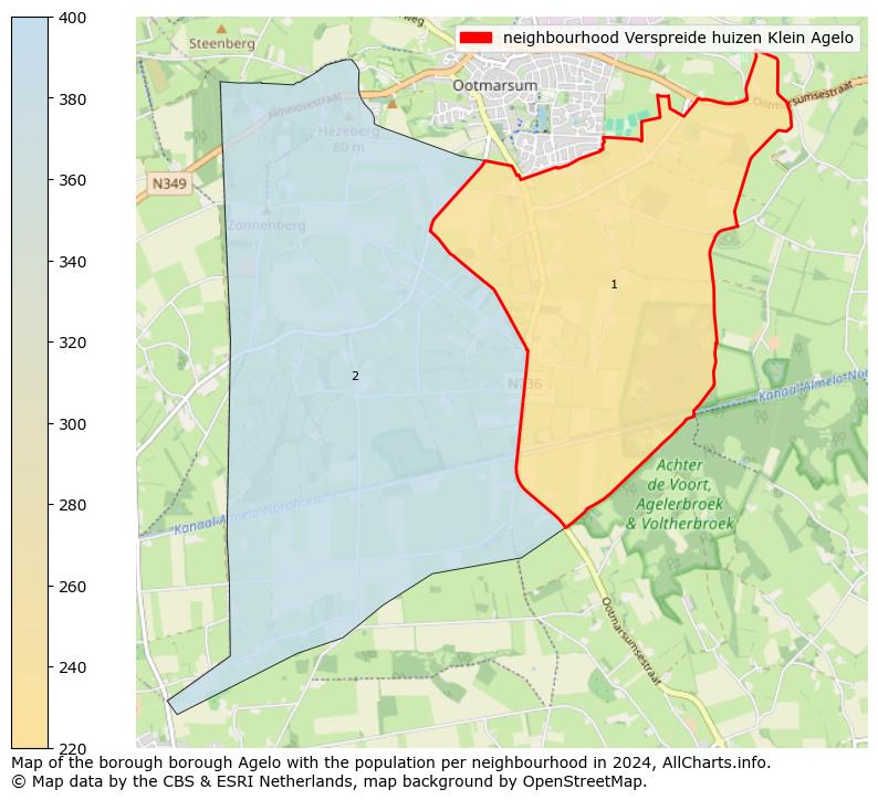 Image of the neighbourhood Verspreide huizen Klein Agelo at the map. This image is used as introduction to this page. This page shows a lot of information about the population in the neighbourhood Verspreide huizen Klein Agelo (such as the distribution by age groups of the residents, the composition of households, whether inhabitants are natives or Dutch with an immigration background, data about the houses (numbers, types, price development, use, type of property, ...) and more (car ownership, energy consumption, ...) based on open data from the Dutch Central Bureau of Statistics and various other sources!