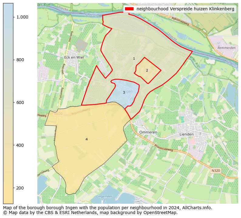 Image of the neighbourhood Verspreide huizen Klinkenberg at the map. This image is used as introduction to this page. This page shows a lot of information about the population in the neighbourhood Verspreide huizen Klinkenberg (such as the distribution by age groups of the residents, the composition of households, whether inhabitants are natives or Dutch with an immigration background, data about the houses (numbers, types, price development, use, type of property, ...) and more (car ownership, energy consumption, ...) based on open data from the Dutch Central Bureau of Statistics and various other sources!