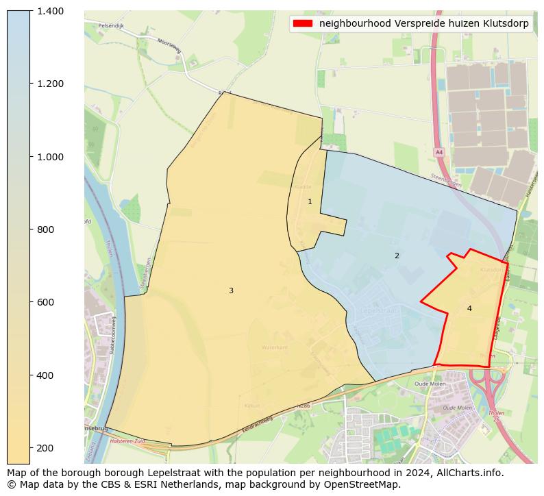 Image of the neighbourhood Verspreide huizen Klutsdorp at the map. This image is used as introduction to this page. This page shows a lot of information about the population in the neighbourhood Verspreide huizen Klutsdorp (such as the distribution by age groups of the residents, the composition of households, whether inhabitants are natives or Dutch with an immigration background, data about the houses (numbers, types, price development, use, type of property, ...) and more (car ownership, energy consumption, ...) based on open data from the Dutch Central Bureau of Statistics and various other sources!