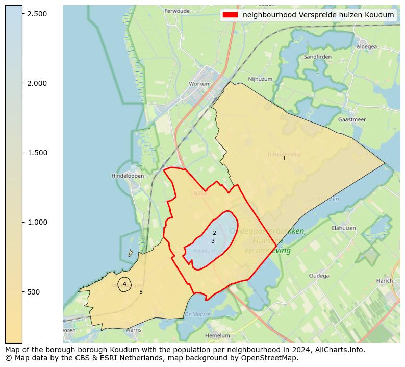 Image of the neighbourhood Verspreide huizen Koudum at the map. This image is used as introduction to this page. This page shows a lot of information about the population in the neighbourhood Verspreide huizen Koudum (such as the distribution by age groups of the residents, the composition of households, whether inhabitants are natives or Dutch with an immigration background, data about the houses (numbers, types, price development, use, type of property, ...) and more (car ownership, energy consumption, ...) based on open data from the Dutch Central Bureau of Statistics and various other sources!