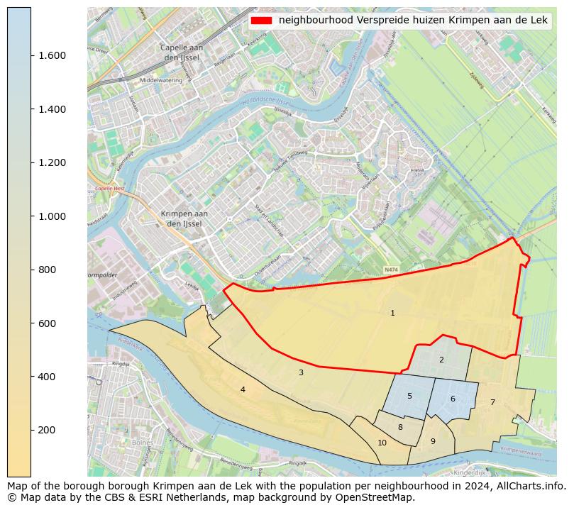 Image of the neighbourhood Verspreide huizen Krimpen aan de Lek at the map. This image is used as introduction to this page. This page shows a lot of information about the population in the neighbourhood Verspreide huizen Krimpen aan de Lek (such as the distribution by age groups of the residents, the composition of households, whether inhabitants are natives or Dutch with an immigration background, data about the houses (numbers, types, price development, use, type of property, ...) and more (car ownership, energy consumption, ...) based on open data from the Dutch Central Bureau of Statistics and various other sources!