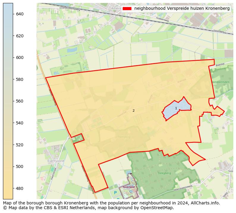 Image of the neighbourhood Verspreide huizen Kronenberg at the map. This image is used as introduction to this page. This page shows a lot of information about the population in the neighbourhood Verspreide huizen Kronenberg (such as the distribution by age groups of the residents, the composition of households, whether inhabitants are natives or Dutch with an immigration background, data about the houses (numbers, types, price development, use, type of property, ...) and more (car ownership, energy consumption, ...) based on open data from the Dutch Central Bureau of Statistics and various other sources!