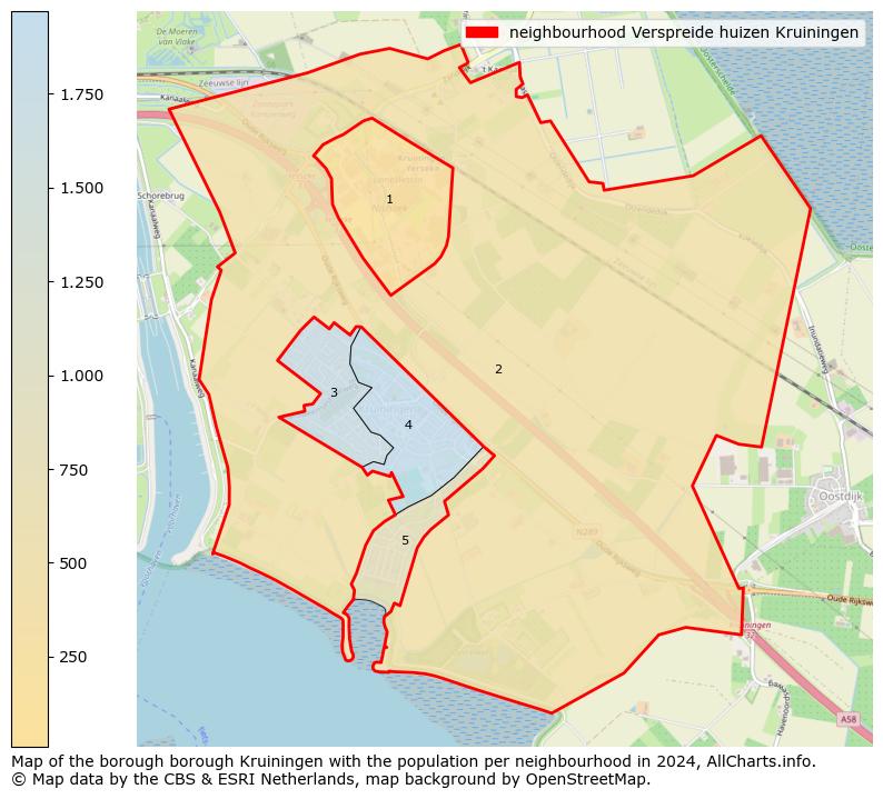 Image of the neighbourhood Verspreide huizen Kruiningen at the map. This image is used as introduction to this page. This page shows a lot of information about the population in the neighbourhood Verspreide huizen Kruiningen (such as the distribution by age groups of the residents, the composition of households, whether inhabitants are natives or Dutch with an immigration background, data about the houses (numbers, types, price development, use, type of property, ...) and more (car ownership, energy consumption, ...) based on open data from the Dutch Central Bureau of Statistics and various other sources!