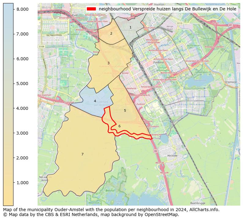 Image of the neighbourhood Verspreide huizen langs De Bullewijk en De Hole at the map. This image is used as introduction to this page. This page shows a lot of information about the population in the neighbourhood Verspreide huizen langs De Bullewijk en De Hole (such as the distribution by age groups of the residents, the composition of households, whether inhabitants are natives or Dutch with an immigration background, data about the houses (numbers, types, price development, use, type of property, ...) and more (car ownership, energy consumption, ...) based on open data from the Dutch Central Bureau of Statistics and various other sources!