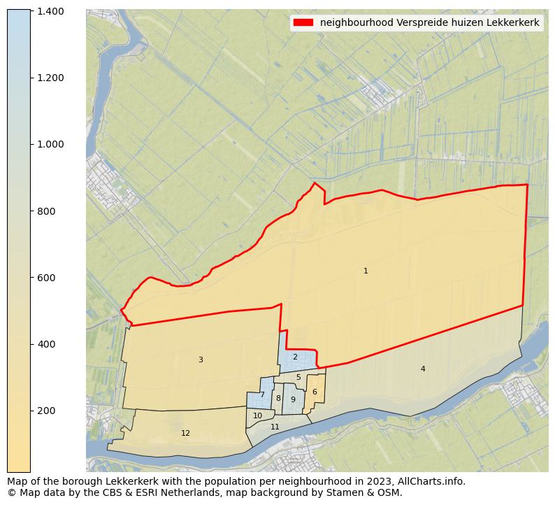Map of the borough Lekkerkerk with the population per neighbourhood in 2023. This page shows a lot of information about residents (such as the distribution by age groups, family composition, gender, native or Dutch with an immigration background, ...), homes (numbers, types, price development, use, type of property, ...) and more (car ownership, energy consumption, ...) based on open data from the Dutch Central Bureau of Statistics and various other sources!