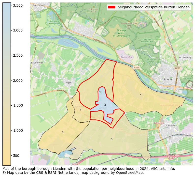 Image of the neighbourhood Verspreide huizen Lienden at the map. This image is used as introduction to this page. This page shows a lot of information about the population in the neighbourhood Verspreide huizen Lienden (such as the distribution by age groups of the residents, the composition of households, whether inhabitants are natives or Dutch with an immigration background, data about the houses (numbers, types, price development, use, type of property, ...) and more (car ownership, energy consumption, ...) based on open data from the Dutch Central Bureau of Statistics and various other sources!