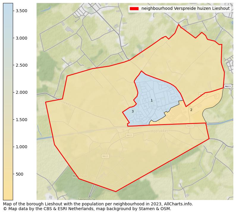 Map of the borough Lieshout with the population per neighbourhood in 2023. This page shows a lot of information about residents (such as the distribution by age groups, family composition, gender, native or Dutch with an immigration background, ...), homes (numbers, types, price development, use, type of property, ...) and more (car ownership, energy consumption, ...) based on open data from the Dutch Central Bureau of Statistics and various other sources!