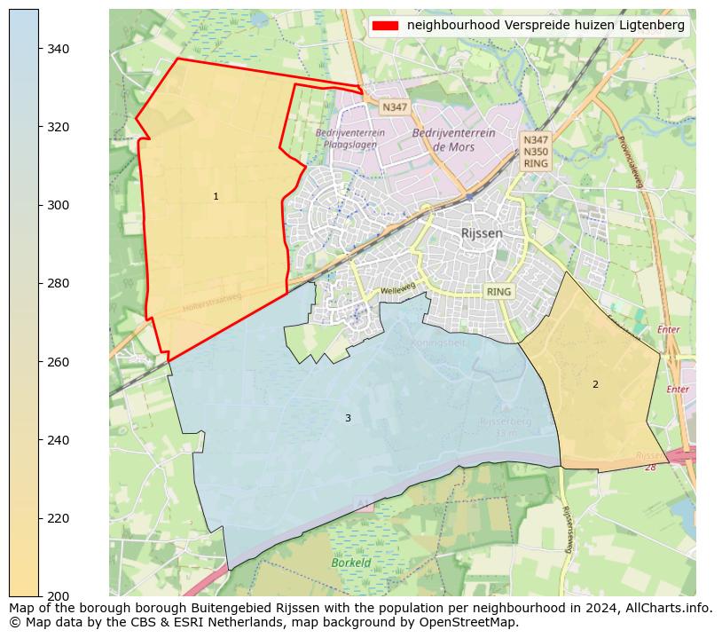 Image of the neighbourhood Verspreide huizen Ligtenberg at the map. This image is used as introduction to this page. This page shows a lot of information about the population in the neighbourhood Verspreide huizen Ligtenberg (such as the distribution by age groups of the residents, the composition of households, whether inhabitants are natives or Dutch with an immigration background, data about the houses (numbers, types, price development, use, type of property, ...) and more (car ownership, energy consumption, ...) based on open data from the Dutch Central Bureau of Statistics and various other sources!