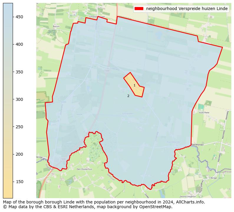 Image of the neighbourhood Verspreide huizen Linde at the map. This image is used as introduction to this page. This page shows a lot of information about the population in the neighbourhood Verspreide huizen Linde (such as the distribution by age groups of the residents, the composition of households, whether inhabitants are natives or Dutch with an immigration background, data about the houses (numbers, types, price development, use, type of property, ...) and more (car ownership, energy consumption, ...) based on open data from the Dutch Central Bureau of Statistics and various other sources!