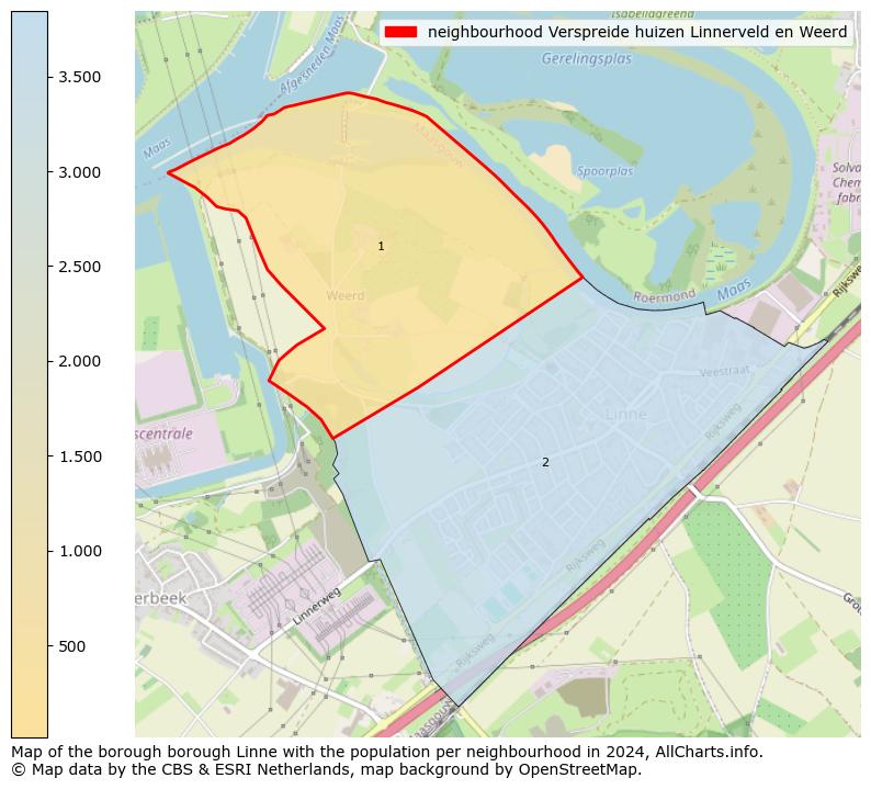 Image of the neighbourhood Verspreide huizen Linnerveld en Weerd at the map. This image is used as introduction to this page. This page shows a lot of information about the population in the neighbourhood Verspreide huizen Linnerveld en Weerd (such as the distribution by age groups of the residents, the composition of households, whether inhabitants are natives or Dutch with an immigration background, data about the houses (numbers, types, price development, use, type of property, ...) and more (car ownership, energy consumption, ...) based on open data from the Dutch Central Bureau of Statistics and various other sources!