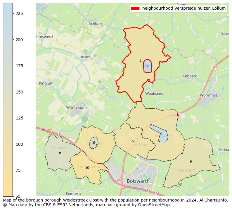 Image of the neighbourhood Verspreide huizen Lollum at the map. This image is used as introduction to this page. This page shows a lot of information about the population in the neighbourhood Verspreide huizen Lollum (such as the distribution by age groups of the residents, the composition of households, whether inhabitants are natives or Dutch with an immigration background, data about the houses (numbers, types, price development, use, type of property, ...) and more (car ownership, energy consumption, ...) based on open data from the Dutch Central Bureau of Statistics and various other sources!