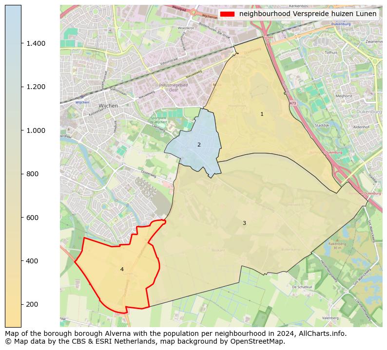 Image of the neighbourhood Verspreide huizen Lunen at the map. This image is used as introduction to this page. This page shows a lot of information about the population in the neighbourhood Verspreide huizen Lunen (such as the distribution by age groups of the residents, the composition of households, whether inhabitants are natives or Dutch with an immigration background, data about the houses (numbers, types, price development, use, type of property, ...) and more (car ownership, energy consumption, ...) based on open data from the Dutch Central Bureau of Statistics and various other sources!