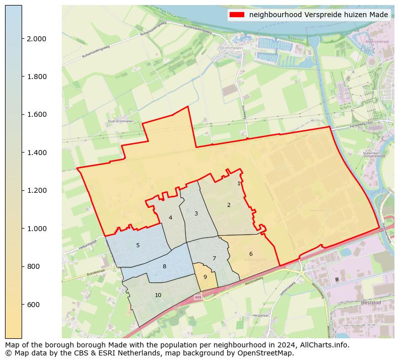 Image of the neighbourhood Verspreide huizen Made at the map. This image is used as introduction to this page. This page shows a lot of information about the population in the neighbourhood Verspreide huizen Made (such as the distribution by age groups of the residents, the composition of households, whether inhabitants are natives or Dutch with an immigration background, data about the houses (numbers, types, price development, use, type of property, ...) and more (car ownership, energy consumption, ...) based on open data from the Dutch Central Bureau of Statistics and various other sources!