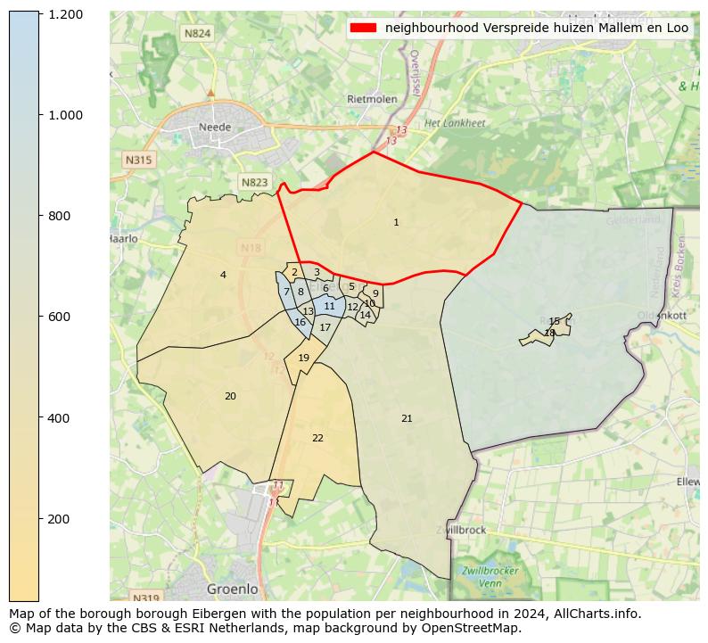 Image of the neighbourhood Verspreide huizen Mallem en Loo at the map. This image is used as introduction to this page. This page shows a lot of information about the population in the neighbourhood Verspreide huizen Mallem en Loo (such as the distribution by age groups of the residents, the composition of households, whether inhabitants are natives or Dutch with an immigration background, data about the houses (numbers, types, price development, use, type of property, ...) and more (car ownership, energy consumption, ...) based on open data from the Dutch Central Bureau of Statistics and various other sources!