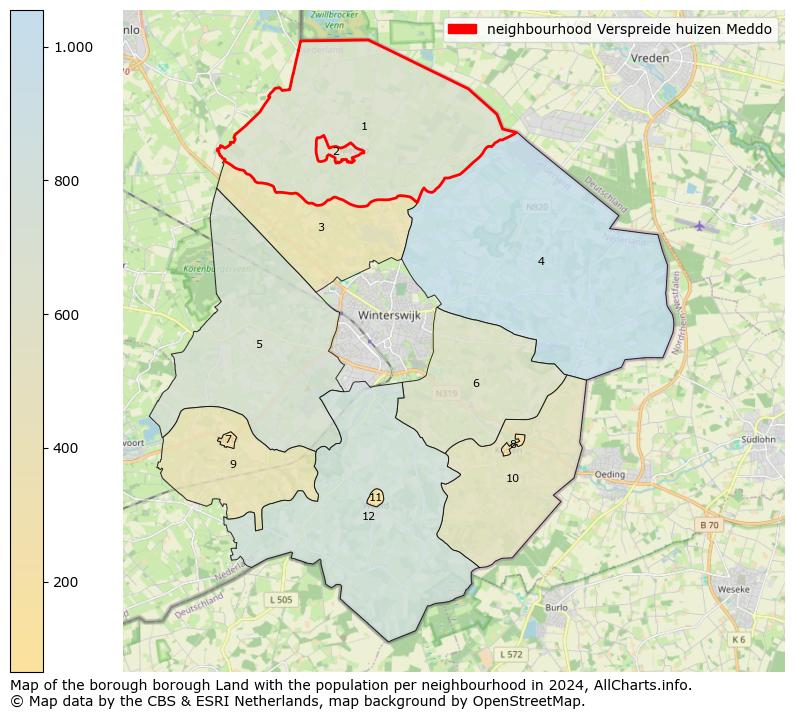 Image of the neighbourhood Verspreide huizen Meddo at the map. This image is used as introduction to this page. This page shows a lot of information about the population in the neighbourhood Verspreide huizen Meddo (such as the distribution by age groups of the residents, the composition of households, whether inhabitants are natives or Dutch with an immigration background, data about the houses (numbers, types, price development, use, type of property, ...) and more (car ownership, energy consumption, ...) based on open data from the Dutch Central Bureau of Statistics and various other sources!