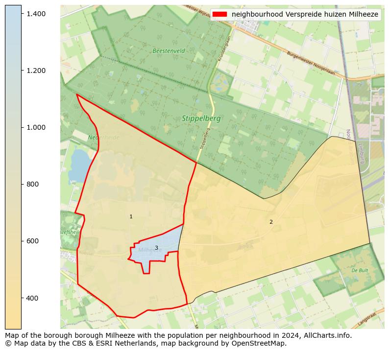 Image of the neighbourhood Verspreide huizen Milheeze at the map. This image is used as introduction to this page. This page shows a lot of information about the population in the neighbourhood Verspreide huizen Milheeze (such as the distribution by age groups of the residents, the composition of households, whether inhabitants are natives or Dutch with an immigration background, data about the houses (numbers, types, price development, use, type of property, ...) and more (car ownership, energy consumption, ...) based on open data from the Dutch Central Bureau of Statistics and various other sources!