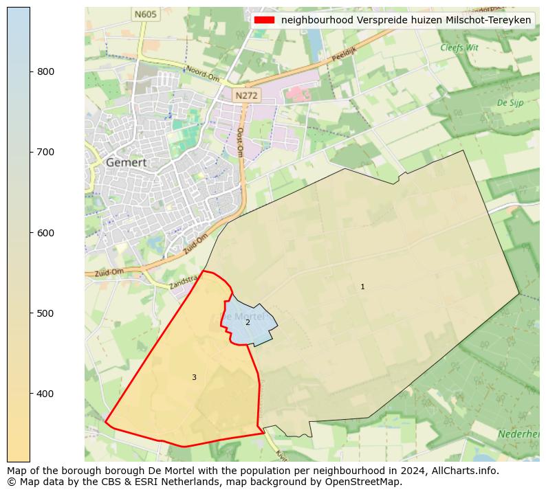 Image of the neighbourhood Verspreide huizen Milschot-Tereyken at the map. This image is used as introduction to this page. This page shows a lot of information about the population in the neighbourhood Verspreide huizen Milschot-Tereyken (such as the distribution by age groups of the residents, the composition of households, whether inhabitants are natives or Dutch with an immigration background, data about the houses (numbers, types, price development, use, type of property, ...) and more (car ownership, energy consumption, ...) based on open data from the Dutch Central Bureau of Statistics and various other sources!