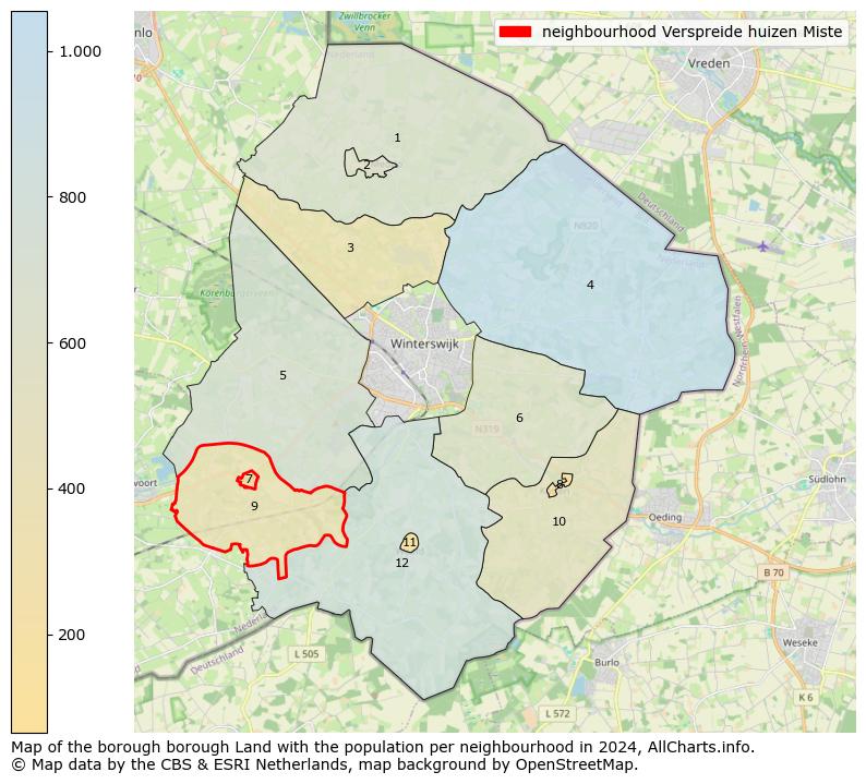 Image of the neighbourhood Verspreide huizen Miste at the map. This image is used as introduction to this page. This page shows a lot of information about the population in the neighbourhood Verspreide huizen Miste (such as the distribution by age groups of the residents, the composition of households, whether inhabitants are natives or Dutch with an immigration background, data about the houses (numbers, types, price development, use, type of property, ...) and more (car ownership, energy consumption, ...) based on open data from the Dutch Central Bureau of Statistics and various other sources!