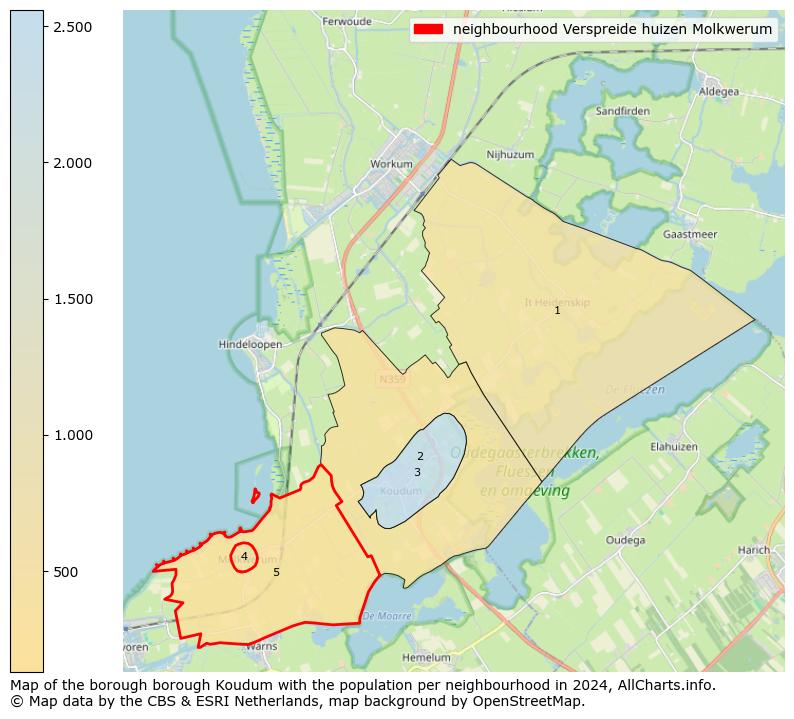 Image of the neighbourhood Verspreide huizen Molkwerum at the map. This image is used as introduction to this page. This page shows a lot of information about the population in the neighbourhood Verspreide huizen Molkwerum (such as the distribution by age groups of the residents, the composition of households, whether inhabitants are natives or Dutch with an immigration background, data about the houses (numbers, types, price development, use, type of property, ...) and more (car ownership, energy consumption, ...) based on open data from the Dutch Central Bureau of Statistics and various other sources!