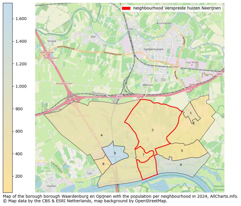 Image of the neighbourhood Verspreide huizen Neerijnen at the map. This image is used as introduction to this page. This page shows a lot of information about the population in the neighbourhood Verspreide huizen Neerijnen (such as the distribution by age groups of the residents, the composition of households, whether inhabitants are natives or Dutch with an immigration background, data about the houses (numbers, types, price development, use, type of property, ...) and more (car ownership, energy consumption, ...) based on open data from the Dutch Central Bureau of Statistics and various other sources!