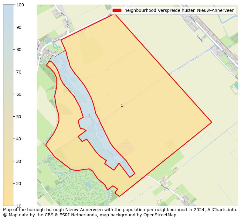 Image of the neighbourhood Verspreide huizen Nieuw-Annerveen at the map. This image is used as introduction to this page. This page shows a lot of information about the population in the neighbourhood Verspreide huizen Nieuw-Annerveen (such as the distribution by age groups of the residents, the composition of households, whether inhabitants are natives or Dutch with an immigration background, data about the houses (numbers, types, price development, use, type of property, ...) and more (car ownership, energy consumption, ...) based on open data from the Dutch Central Bureau of Statistics and various other sources!