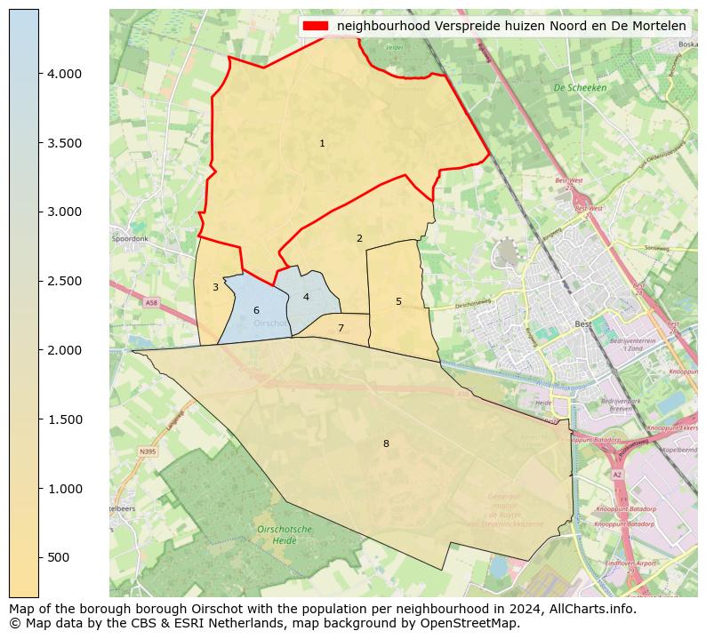 Image of the neighbourhood Verspreide huizen Noord en De Mortelen at the map. This image is used as introduction to this page. This page shows a lot of information about the population in the neighbourhood Verspreide huizen Noord en De Mortelen (such as the distribution by age groups of the residents, the composition of households, whether inhabitants are natives or Dutch with an immigration background, data about the houses (numbers, types, price development, use, type of property, ...) and more (car ownership, energy consumption, ...) based on open data from the Dutch Central Bureau of Statistics and various other sources!