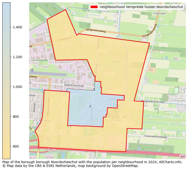 Image of the neighbourhood Verspreide huizen Noordscheschut at the map. This image is used as introduction to this page. This page shows a lot of information about the population in the neighbourhood Verspreide huizen Noordscheschut (such as the distribution by age groups of the residents, the composition of households, whether inhabitants are natives or Dutch with an immigration background, data about the houses (numbers, types, price development, use, type of property, ...) and more (car ownership, energy consumption, ...) based on open data from the Dutch Central Bureau of Statistics and various other sources!