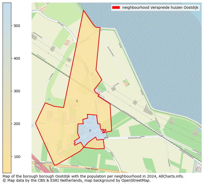 Image of the neighbourhood Verspreide huizen Oostdijk at the map. This image is used as introduction to this page. This page shows a lot of information about the population in the neighbourhood Verspreide huizen Oostdijk (such as the distribution by age groups of the residents, the composition of households, whether inhabitants are natives or Dutch with an immigration background, data about the houses (numbers, types, price development, use, type of property, ...) and more (car ownership, energy consumption, ...) based on open data from the Dutch Central Bureau of Statistics and various other sources!