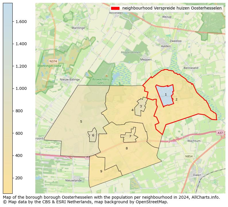 Image of the neighbourhood Verspreide huizen Oosterhesselen at the map. This image is used as introduction to this page. This page shows a lot of information about the population in the neighbourhood Verspreide huizen Oosterhesselen (such as the distribution by age groups of the residents, the composition of households, whether inhabitants are natives or Dutch with an immigration background, data about the houses (numbers, types, price development, use, type of property, ...) and more (car ownership, energy consumption, ...) based on open data from the Dutch Central Bureau of Statistics and various other sources!